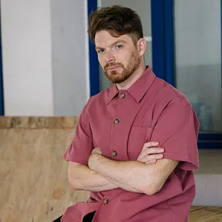 Рубашка с короткими рукавами Friend Function розовая