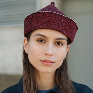 Морячка CHECK YA HEAD бордовая Т2214/28