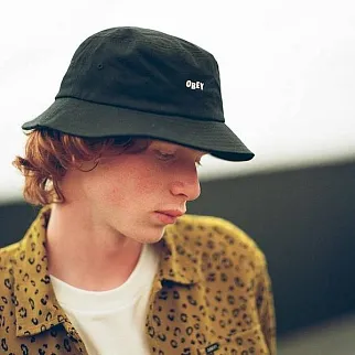 Панама Obey Bold Twill Bucket Hat Black