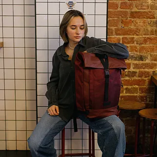 Рюкзак EASTPAK Tecum Roll Cnnct Burgundy