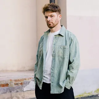 Рубашка Меч LIGHTWEIGHT SHIRT WASHED Mint