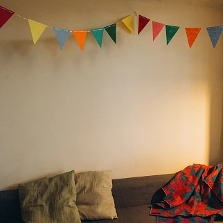 Флажки разноцветные 10 метров