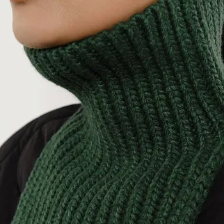 Снуд UNU вязаный зелёный