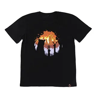 Футболка Barking Store BURN BURN BURN мужская черная