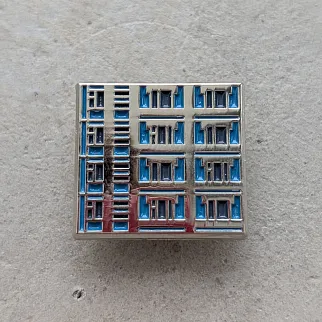 Значок Friend Function Панельки - Серия П-44 (голубой)