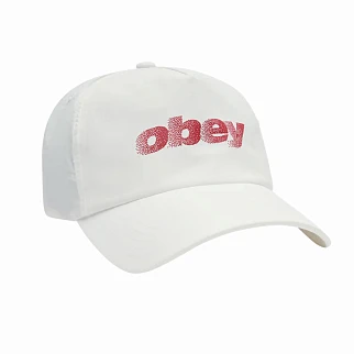 Кепка Obey Stipple 5 Panel Nylon Snapback White