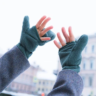 Варежки Меч FLEECE MITTENS Sea Green