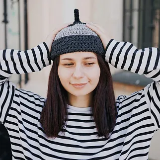 Шапка CHECK YA HEAD серая 25224/10