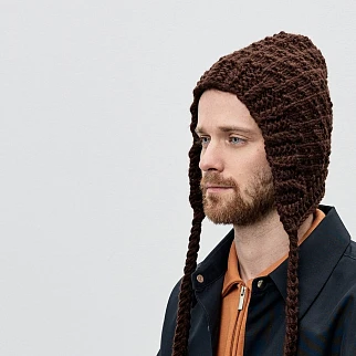 Чепчик CHECK YA HEAD фактурный коричневый 2663/2
