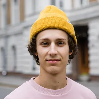 Шапка-бини Friend Function горчичная