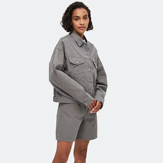 Укороченная джинсовая куртка SHU серая