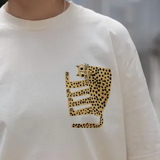 Футболка Bask In The Sun LEOPARD cream