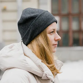 Шапка шерстяная Friend Function Графитовая