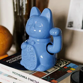 Манэки-нэко - Lucky Cat голубой
