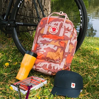 Рюкзак Fjallraven Kanken Graphics Laptop 15 Nimbus Blue - Hidden Animals
