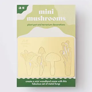 Набор украшений для горшка Another Studio Мини-грибы латунные (4 шт)