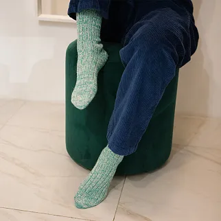 Шерстяные носки Friend Function светло-зелёные