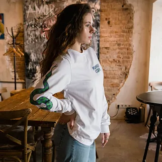 Лонгслив Friend Function Midnight Cobras белый