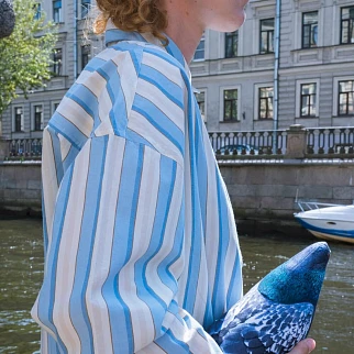 Платье-рубашка Thinking Mu Messina Stripes Aurel