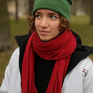 Шерстяной шарф Friend Function Кармин