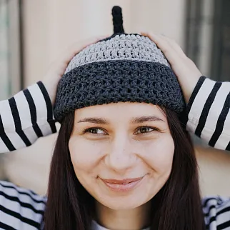 Шапка CHECK YA HEAD серая 25224/10