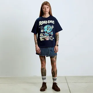 Футболка Barking Store ROAD ENDS оверсайз