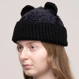 Шапка CHECK YA HEAD черная 2568/1