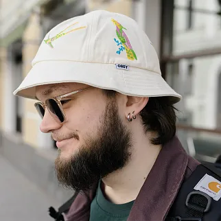 Панама Obey Bold Paradise Bucket Hat Unbleached