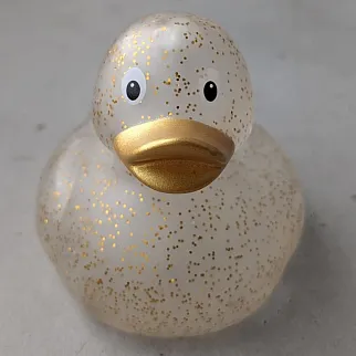 Утка с золотыми блестками