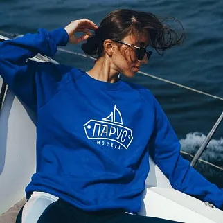Синий свитшот Парус