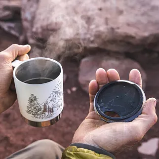 Термокружка Klean Kanteen Camp Mug 355 мл Mountain White