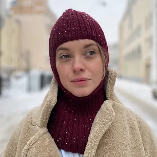 Балаклава Friend Function Бордовая