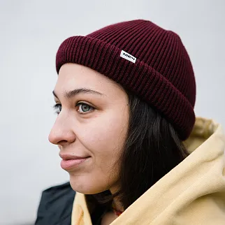 Шапка Меч Knit Short Beanie Bordo