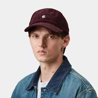 Кепка Carhartt WIP Harlem Cap Dark Amarone/White