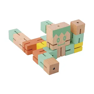 Разноцветный мальчик-кубик Fridolin (зеленый, желтый, оранжевый)