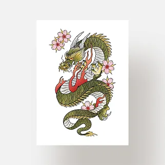 Временная татуировка Japanese Dragon