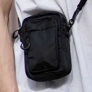 Мини-сумка через плечо SHU рипстоп черная