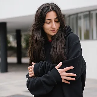 Худи FRIEND FUNCTION идеальный черный оверсайз