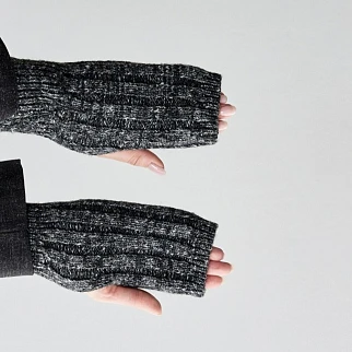 Митенки CHECK YA HEAD серые 2630/218
