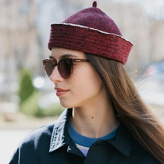 Морячка CHECK YA HEAD бордовая Т2214/28