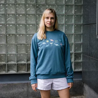 Свитшот Friend Function Мезозой голубой