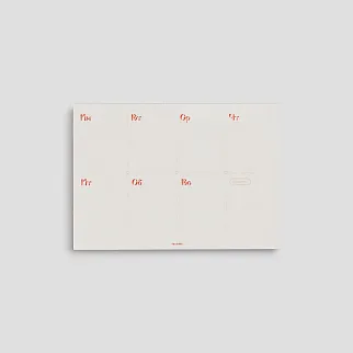 Настольный планировщик Falafel Books A4 Heart Buttons