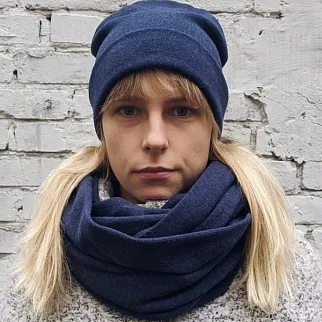 Снуд Friend Function шерстяной Кобальт