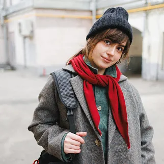 Шапка шерстяная Friend Function Крупной Вязки All Black