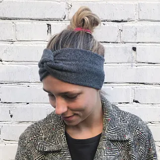 Шерстяная полоска (повязка) на голову Friend Function Серые будни