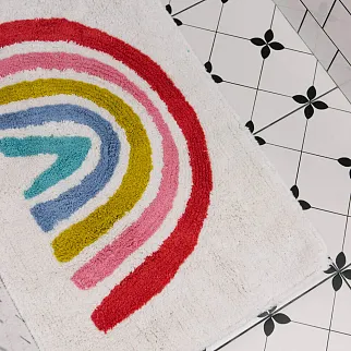 Коврик для ванной с радугой REX