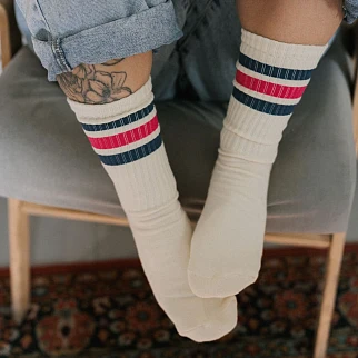 Носки Friend Function комфортные линии синий-малиновый 36-40