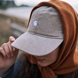 Кепка Carhartt WIP Harlem Cap Dark Wall/White