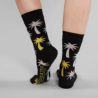 Носки Dedicated Sigtuna Big Palms Black 36-40