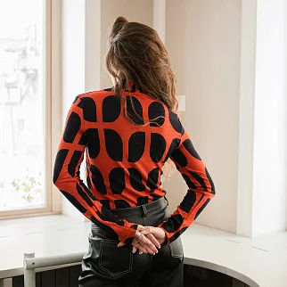 Водолазка Thinking Mu Wallpaper Ellen Red женская